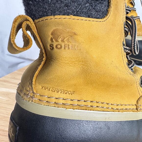 Sorel Women's Slimpack Lace Up Leather Brown Waterproof Duck Winter Boot Size 6 - Picture 3 of 8